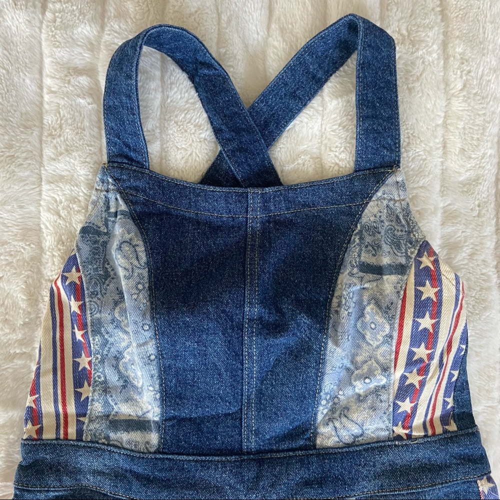 🌿|NWT| Free People Dallas Denim Flare Jumpsuit - Picture 8 of 15